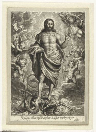 Christ Shows Wounds and Triumphs over Death