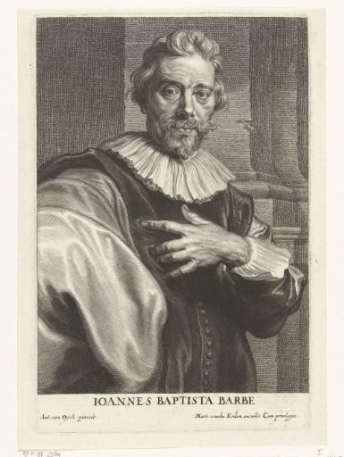 Portrait of engraver Jean Baptiste Barbé
