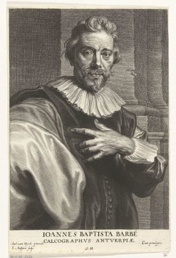 Portrait of engraver Jean Baptiste Barbé