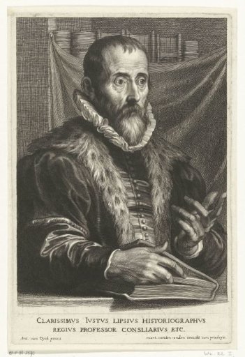 Portrait of historian Justus Lipsius