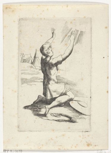 Kneeling David