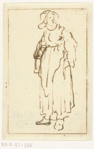 Standing peasant woman