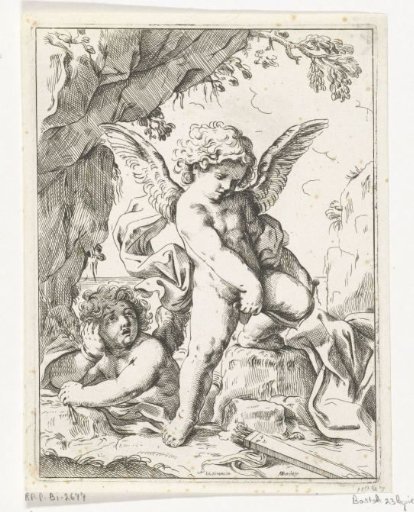 Cupid breaks his bow