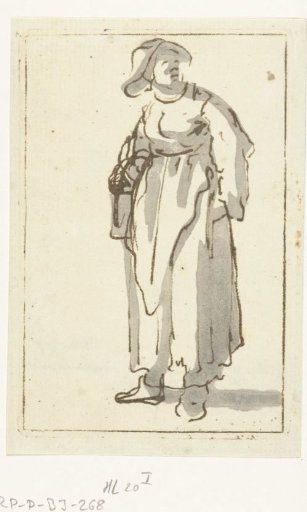 Standing peasant woman