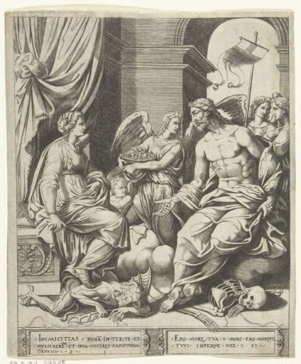 Allegory with Christ Showing His Wounds
