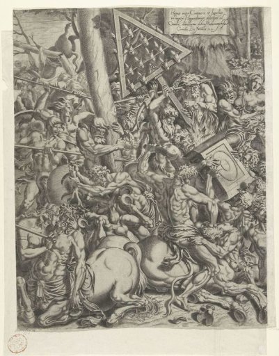 Battle between the Lapiths and Centaurs, left part