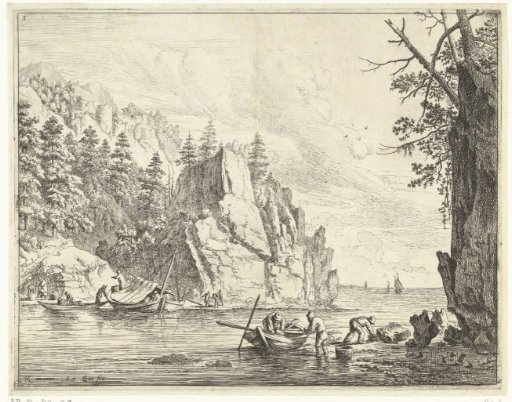 River Landscape with Fishermen