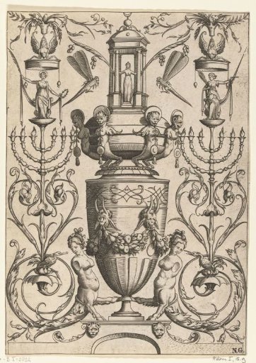 Double goblet with a lid crowned by a small temple