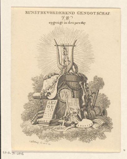 Title page for: Songs for the Art-Advancing Society V.W. founded in the year 1807