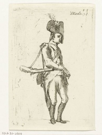 Standing soldier with musket