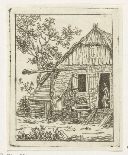 House with a water well