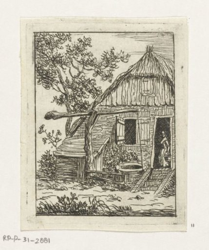 House with a water well