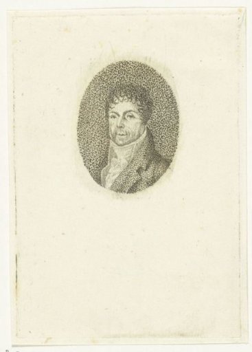 Portrait of J. Gazel, in an oval
