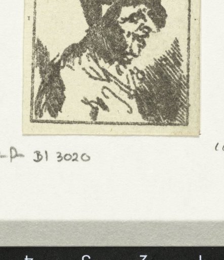 Bust of a laughing peasant