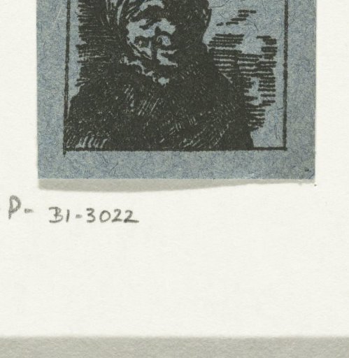 Bust of a laughing peasant woman