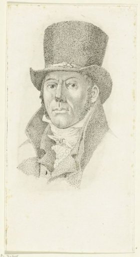 Portrait of Jacob Ernst Marcus with a tall hat