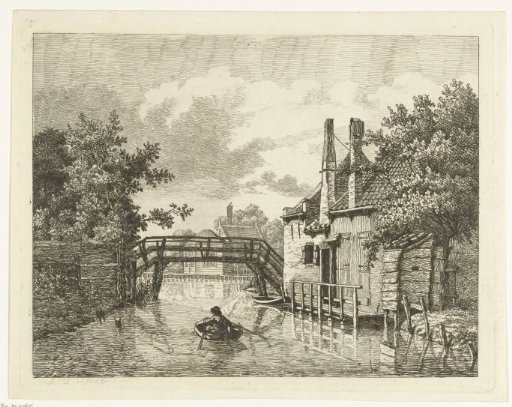Man in a rowing boat