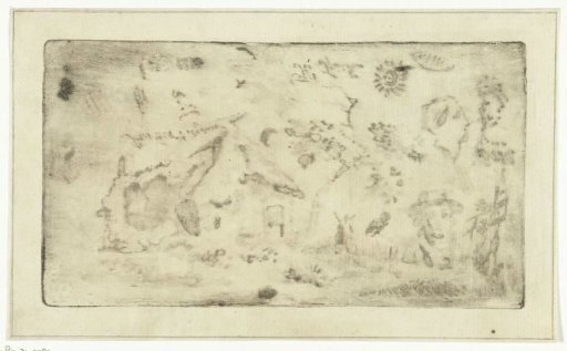 Proof sheet with 'pen aquatint'