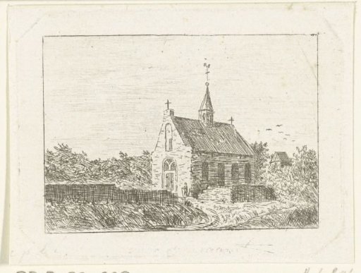 View of the church at Ubbergen near Nijmegen