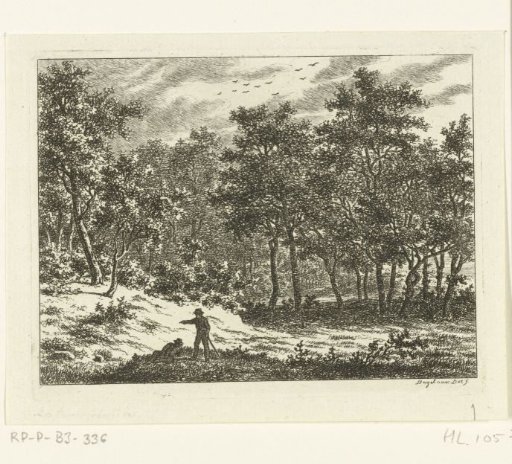 Landscape with a reclining and a standing man