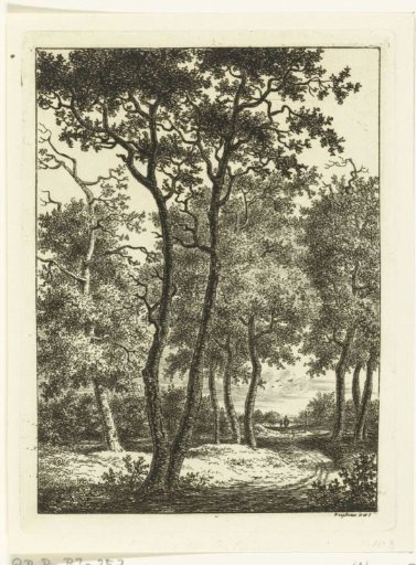 Landscape with a rider and a pedestrian