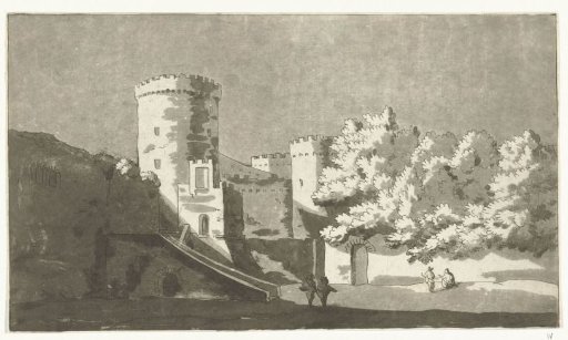 Wall of a Fortress with Towers