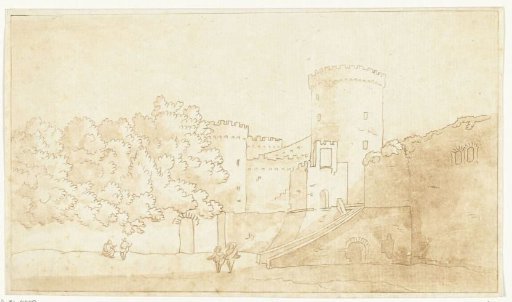 Wall of a Fortress with Towers