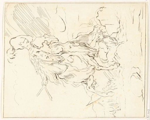Horseman with dog