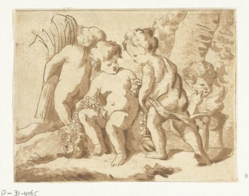 Four Seasons Represented by Four Children