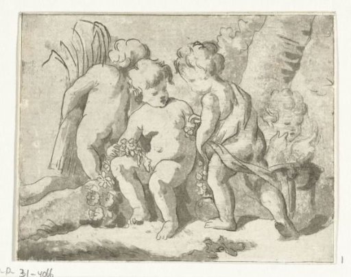The Four Seasons represented by four children