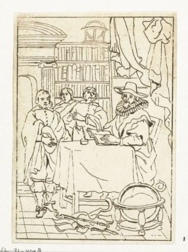 Scholar in a study