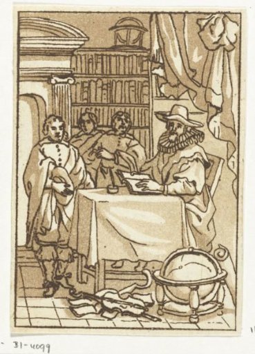 Scholar in a study