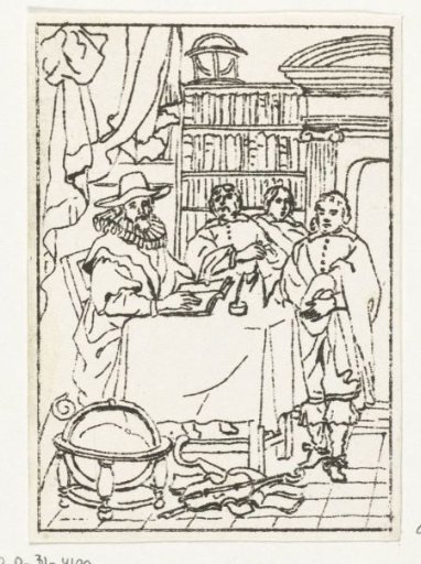 Scholar in a study