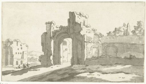 Ruins of the Great Hall of the Baths of Caracalla, Rome