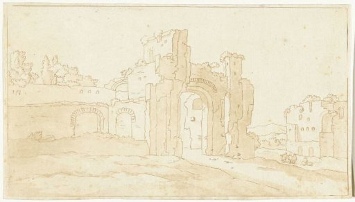 Ruins of the Great Hall of the Baths of Caracalla, Rome