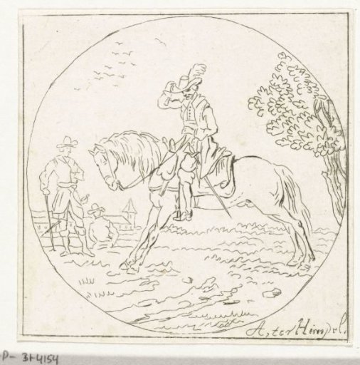 Rider in a medallion