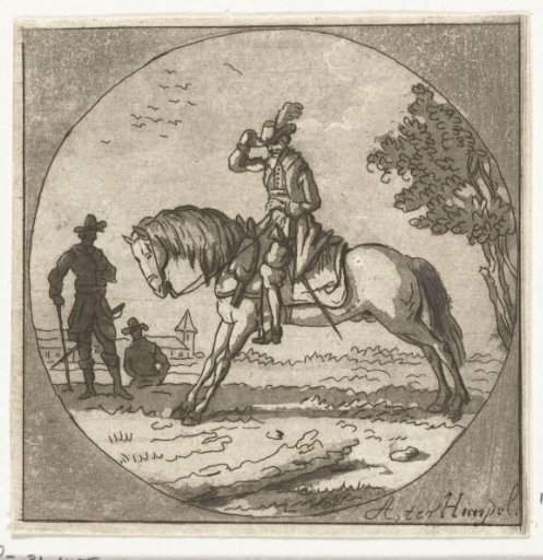 Rider in a medallion
