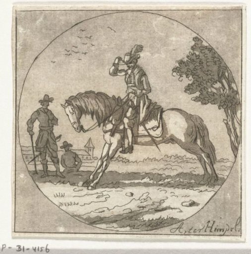 Rider in a medallion