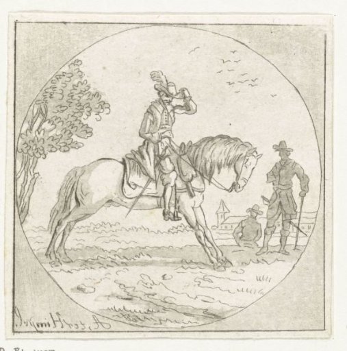 Rider in a medallion