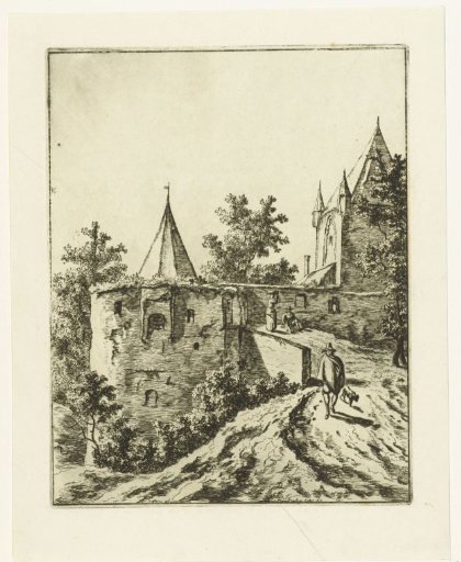 The access road to the castle Saive near Liège