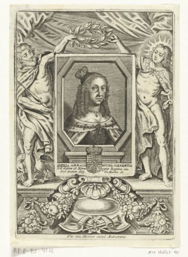 Portrait of Queen Consort Sophia Amalia of Norway and Denmark