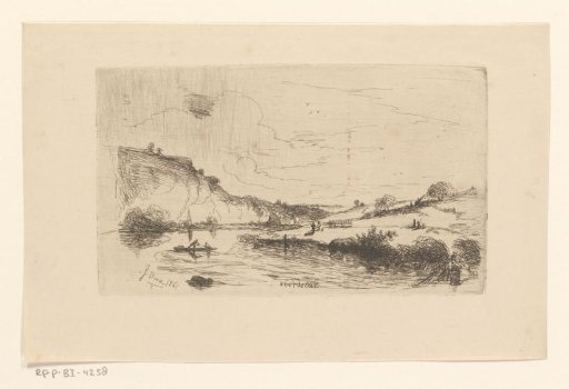 River Landscape with Hills