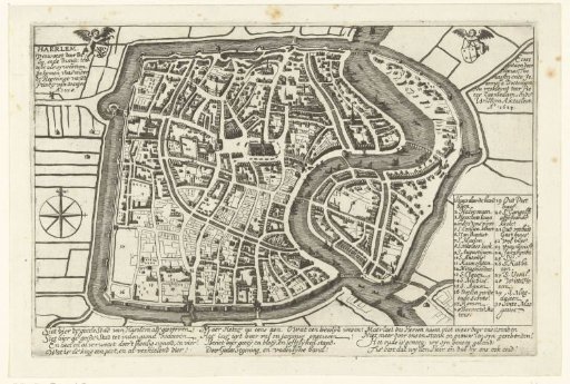 Plan of Haarlem with the Devastations after the Siege and the Great Fire of 1576