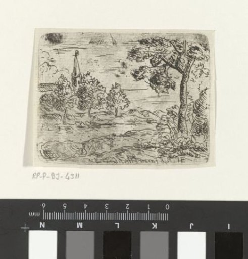 Landscape with church