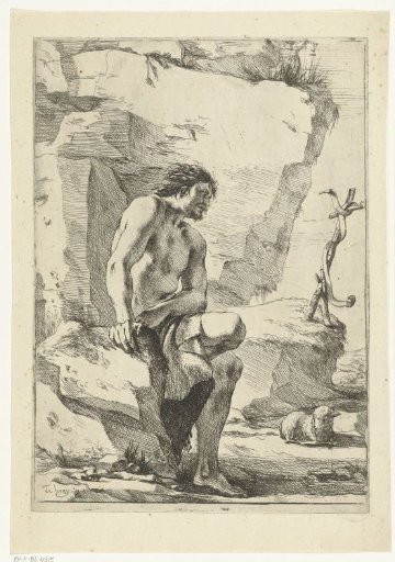 John the Baptist with cross and lamb
