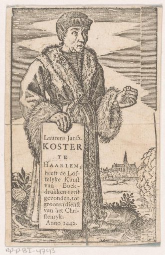 Portrait of Laurens Jansz. Coster