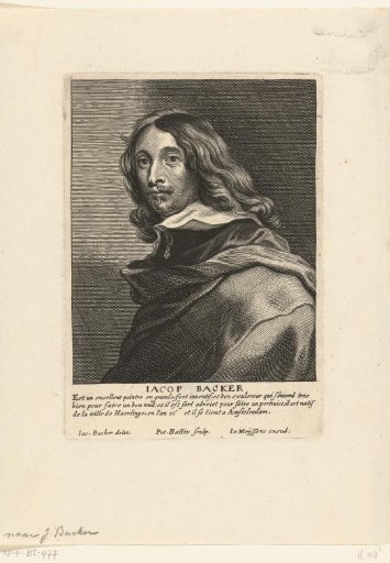 Portrait of the artist Jacob Backer