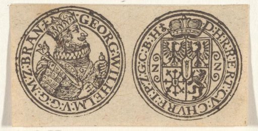 Medal with portrait of Georg Wilhelm, Elector of Brandenburg