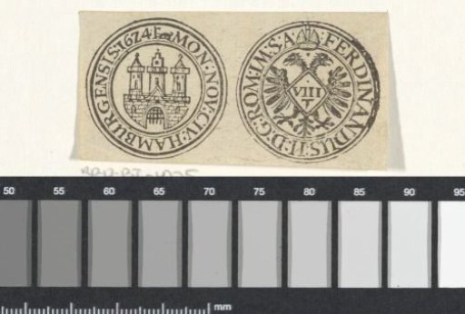 Medal with the coat of arms of the city of Hamburg