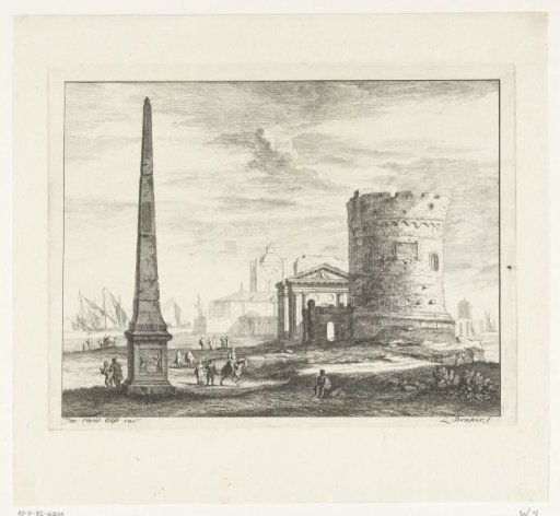 Landscape with Roman Ruins and an Obelisk